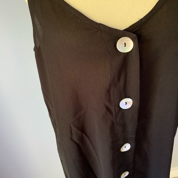NEW Entro black button front dress - Picture 5 of 7